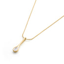 14K Gold Plated Teardrop Necklace