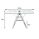 Homefront Clothes Airer Dryer - Lightweight & Foldable Design - Adjustable Side Wings & Fitted Shoe Racks