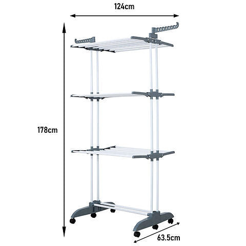 Homefront Clothes Airer Dryer - Lightweight & Foldable Design - Suitable For Indoor Or Outdoor Use