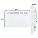 MYLEK Panel Heater Eco Smart WiFi App Radiator Electric Low Energy with Timer and Thermostat