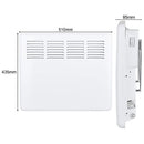 MYLEK Panel Heater Eco Smart WiFi App Radiator Electric Low Energy with Timer and Thermostat