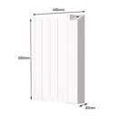 MYLEK Electric Radiator Panel Heater WIFI Smart APP Eco Bathroom Safe Wall Mounted Timer Thermostat