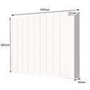 MYLEK Electric Radiator Panel Heater WIFI Smart APP Eco Bathroom Safe Wall Mounted Timer Thermostat