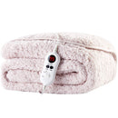 Cozy Night Electric Heated Throw Blanket - 9 Heat Settings & 9 Timer Settings Machine Washable - Luxurious Sherpa Fleece Sand