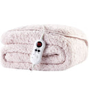 Cozy Night Electric Heated Throw Blanket - 9 Heat Settings & 9 Timer Settings Machine Washable - Luxurious Sherpa Fleece Grey