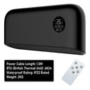 MYLEK Over Door Heater 2000W Wall Mounted Indoor Overdoor Hot Air Downflow Curtain White