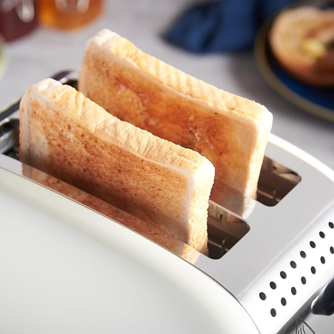 Russell Hobbs 2 Slice Stainless Steel Toaster - Cream