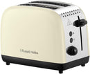 Russell Hobbs 2 Slice Stainless Steel Toaster - Cream