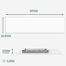 MYLEK Panel Space Heater White Low Level 1KW Eco, Smart and WiFi App Slimline Low Energy - Wall Mounted, Bathroom IPX4