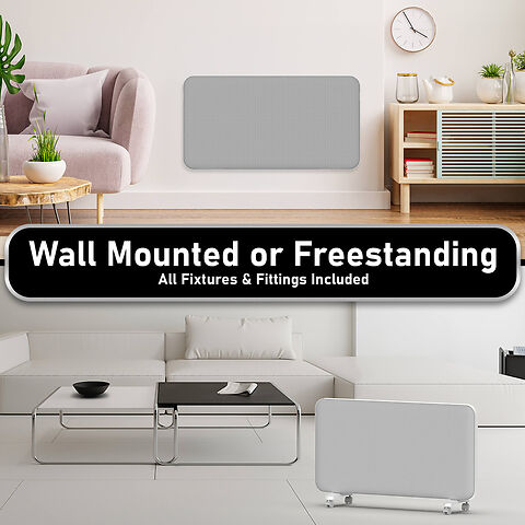 Mylek Radiator Mica Panel Heater, Wifi Enabled Smart APP 2000W Electric, Triac Thermostat