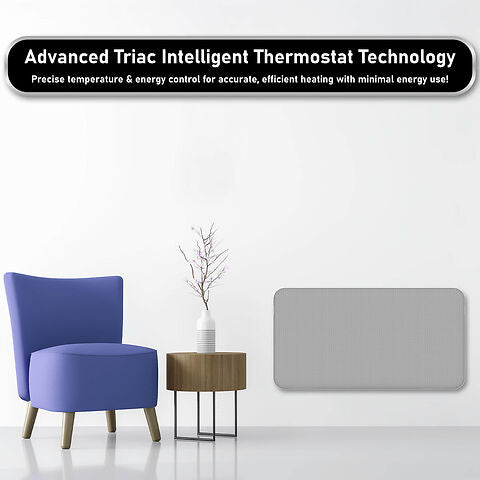 Mylek Radiator Mica Panel Heater, Wifi Enabled Smart APP 2000W Electric, Triac Thermostat