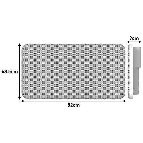 Mylek Radiator Mica Panel Heater, Wifi Enabled Smart APP 2000W Electric, Triac Thermostat
