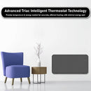 Mylek Radiator Mica Panel Radiant Heater, Wifi Enabled Smart APP 2000W Electric, Triac Thermostat