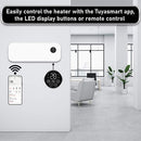 MYLEK Overdoor White Air Curtain Heater Fan 2000W, Smart WIFI App Or Remote Control 2kw