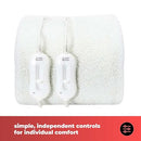 Cozy Night Electric Blanket Heated with 3 Heat Settings - Quick Fit Underblanket - Fleece Material Machine Washable