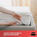 Cozy Night Electric Blanket Heated with 3 Heat Settings - Quick Fit Underblanket - Fleece Material Machine Washable