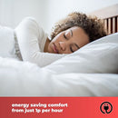 Cozy Night Electric Blanket Heated with 3 Heat Settings - Quick Fit Underblanket - Fleece Material Machine Washable