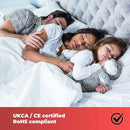 Cozy Night Electric Blanket Heated with 3 Heat Settings - Quick Fit Underblanket - Fleece Material Machine Washable