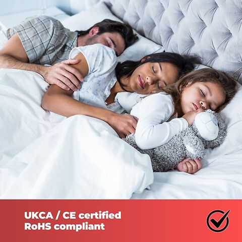 Cozy Night Electric Blanket Heated with 3 Heat Settings - Quick Fit Underblanket - Fleece Material Machine Washable