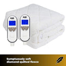 GlamHaus Prestige Electric Blanket Super King Size With 9 Body Settings, 9 Feet Settings, 9 Full Body Settings, 10 Timer Settings