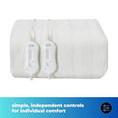 Cozy Night Electric Blanket Heated With 3 Heat Settings - Machine Washable With Overheat Protection