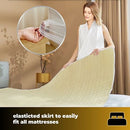 Sweet Dreams Electric Heated Blanket Mattress Soft Fleece Throw 9 Heat And 9 Timer Settings Dual Controller Washable