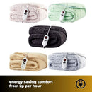 Cozy Night Electric Heated Throw Blanket - 9 Heat Settings & 9 Timer Settings Machine Washable - Luxurious Sherpa Fleece Grey