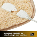 Cozy Night Electric Heated Throw Blanket - 9 Heat Settings & 9 Timer Settings Machine Washable Luxurious Sherpa Fleece Grey Lilac