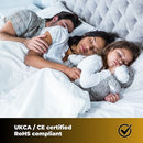 Cozy Night Electric Heated Throw Blanket - 9 Heat Settings & 9 Timer Settings Machine Washable - Luxurious Sherpa Fleece Grey