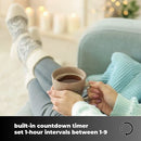 GlamHaus Digital Electric Clothes Airer Heated Drying Rack- 4-Tier Extendable Dryer With Cover 300w