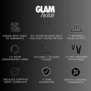 GlamHaus Digital Electric Clothes Airer Heated Drying Rack- 4-Tier Extendable Dryer With Cover 300w