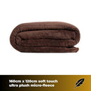 Homefront Electric Heated Throw In Chocolate. Easy To Use Digital Control - Machine Washable - Ultra Soft, Cosy Finish