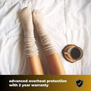 Homefront Electric Heated Throw In Chocolate. Easy To Use Digital Control - Machine Washable - Ultra Soft, Cosy Finish