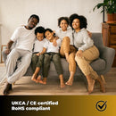 Homefront Electric Heated Throw In Chocolate. Easy To Use Digital Control - Machine Washable - Ultra Soft, Cosy Finish