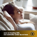 Homefront Extra Large Electric Heated Throw In Chocolate And Cream Easy To Use, Digital Control - Machine Washable