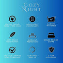 Cozy Night Electric Blanket Heated With 3 Heat Settings - Machine Washable With Overheat Protection