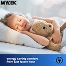 Mylek Electric Blanket King Size Bed Premium Fleece Underblanket Dual Control With Elasticated Skirt