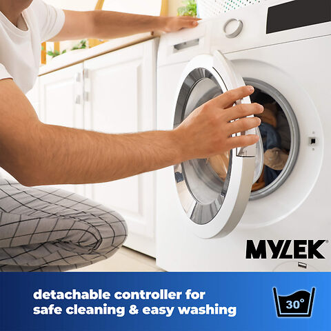 Mylek Electric Blanket King Size Bed Premium Fleece Underblanket Dual Control With Elasticated Skirt