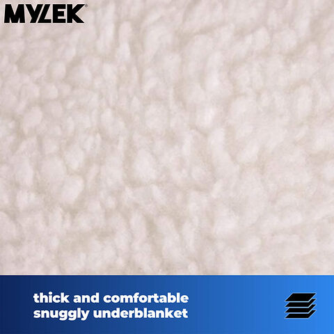 Mylek Electric Blanket King Size Bed Premium Fleece Underblanket Dual Control With Elasticated Skirt