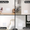 MYLEK Wall Mounted Slimline White Panel Heater Daily And Weekly Timer, Digital Thermostat