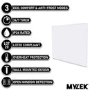 MYLEK Wall Mounted Slimline White Panel Heater Daily And Weekly Timer, Digital Thermostat