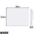 MYLEK Wall Mounted Slimline White Panel Heater Daily And Weekly Timer, Digital Thermostat