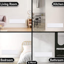 MYLEK Wall Mounted Slimline White Low Level Panel Heater 1000w Daily and Weekly Timer, Digital Thermostat