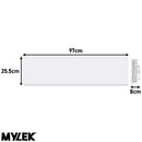 MYLEK Wall Mounted Slimline White Low Level Panel Heater 1000w Daily and Weekly Timer, Digital Thermostat