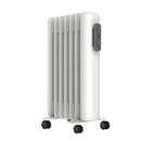 Mylek Oil Filled Radiator Electric Heater Portable With Adjustable Thermostat - White