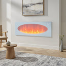 Livingandhome 42inch Freestanding And Wall-mounted Electric Fireplace With Remote Control