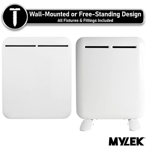 MYLEK Electric Panel Heater - Wall Mounted Or Free Standing 2000w