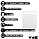 MYLEK Electric Panel Heater - Wall Mounted Or Free Standing 1000w