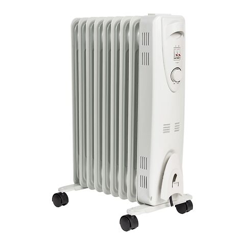 Mylek Oil Filled Electric Portable Heater Radiator With Adjustable Thermostat