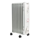 Mylek Oil Filled Electric Portable Heater Radiator with Adjustable Thermostat 2000w With Timer